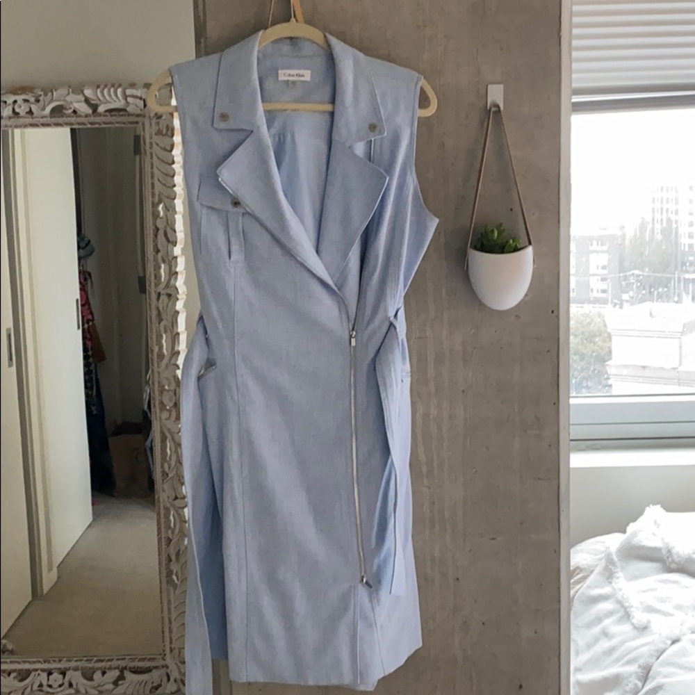 Gorgeous light blue Calvin Klein work dress